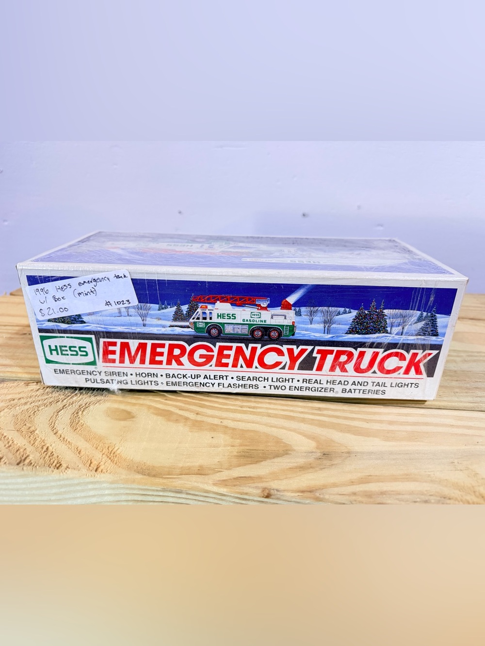 Hess Green & White Emergency Truck Toy